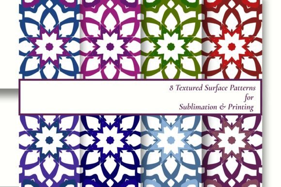 8 Moroccan Tile Sublimation Patterns