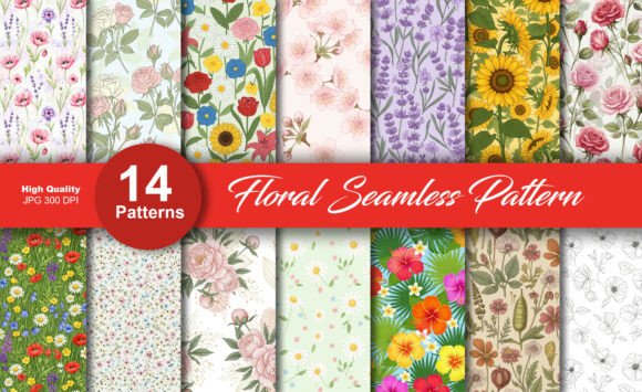 Floral Seamless Digital Patterns: A Creative Resource for Artists and Designers