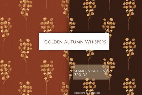 Gold Glitter Floral Seamless Patterns: Elevating Design with Luxurious Elegance