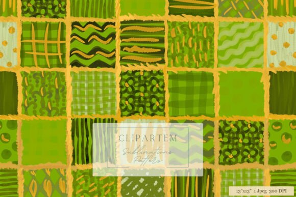 Green Gold Abstract Texture Patterns: A Bold Fusion of Nature and Design