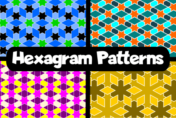 Hexagram Geometric Patterns Bundle: A Creative Resource for Design Enthusiasts