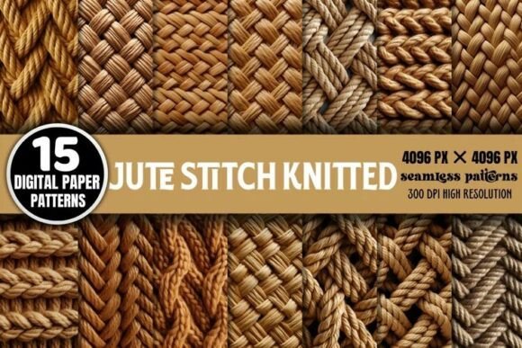 Jute Stitch Knitted Seamless Patterns Bu: A Versatile Resource for Creative Professionals
