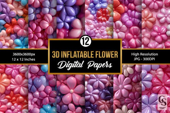 Playful 3D Inflatable Flower Patterns