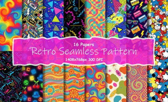 Retro Seamless Patterns 80s Pop Culture: A Nostalgic Design Revolution