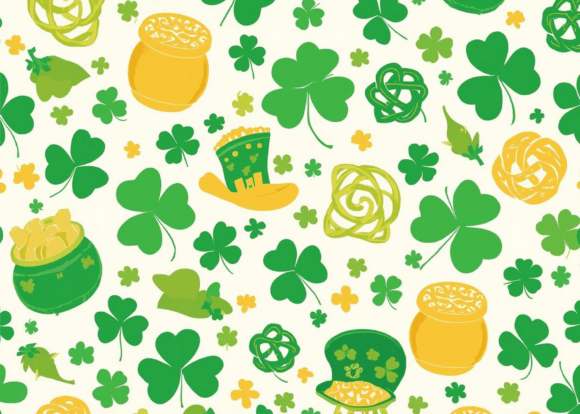 St. Patrick’s Day Shamrocks Patterns PNG: A Creative Resource for Digital Designers