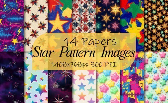 Star Patterns with Rockets and Planets