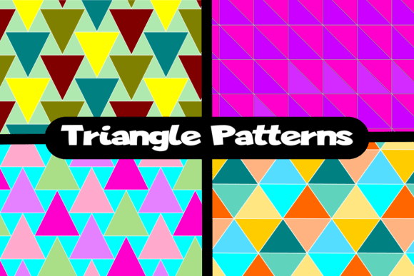 Triangle Abstract Patterns Bundle