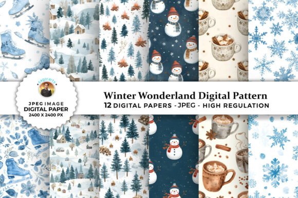 Winter Wonderland Digital Patterns
